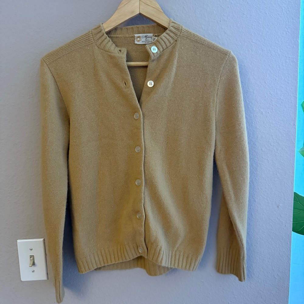 Vintage tan cardigan